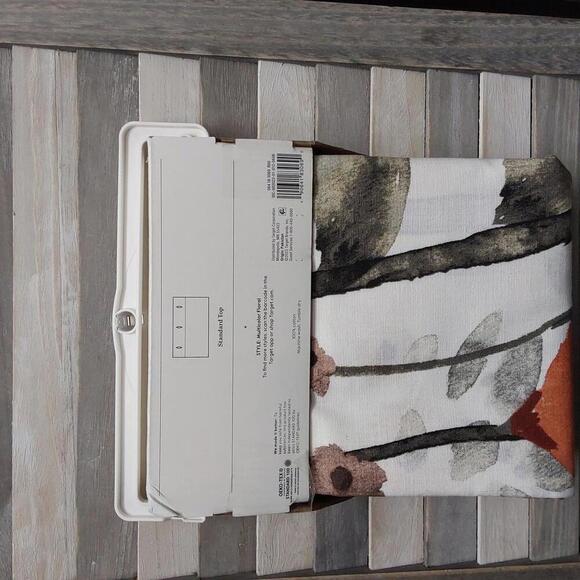 Floral Wave Shower Curtain White | Threshold - Picture 4 of 7